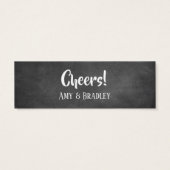 Lässige Trinkkarten in Weiß über Halbpension (Rückseite)