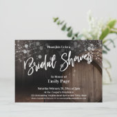 Lässige Typografie Brautparty Barrel & Lights Einladung (Stehend Vorderseite)