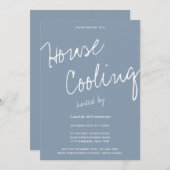 Lässige Typografie-Haus-Party Einladung (Vorne/Hinten)