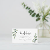 Lässige Vegetation, Schwarzer Schriftart, unsere H Begleitkarte (Stehend Vorderseite)