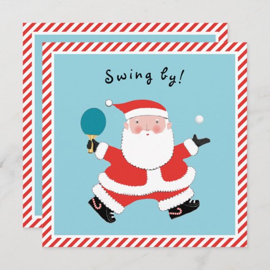 Lässige Weihnachtsfeier Einladung (Vorne/Hinten)