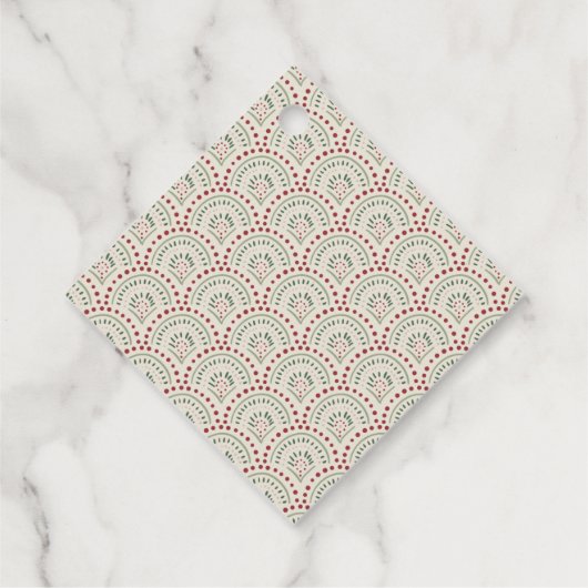 Lässige Weihnachtsfeier Geschenkanhänger (Rückseite)