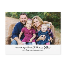 Lässige Weihnachtsfeiertage Postkarte