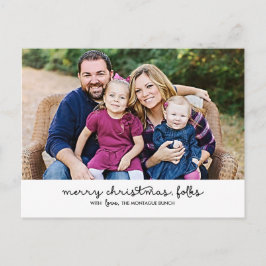 Lässige Weihnachtsfeiertage Postkarte