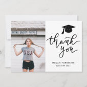 Lässiger Abschluss hat Vielen Dank Foto Dankeskarte (Vorderseite)