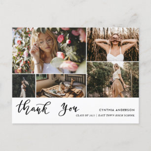 Lässiger Abschluss Vielen Dank, Script Foto Collag Postkarte