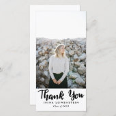 Lässiger Absolvent danken Ihnen Dankeskarte (Vorne/Hinten)