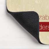 Lässiger Beige-Grunge mit modernem Stil Mousepad (Ecke)