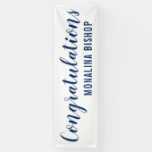 Lässiger blauer Absolvent der Banner (Vertikal)