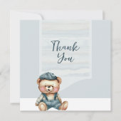 Lässiger charmanter Bär Danke Karte (Vorderseite)