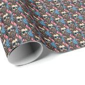 Lässiger Cooler Philosoph-Look Geschenkpapier (Rolleneckpunkt)