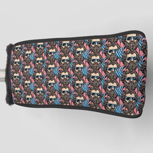 Lässiger Cooler Philosoph-Look Golf Headcover (Vorderseite)