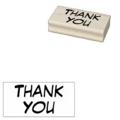 Lässiger Dank Gummistempel (Stempel)
