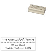 Lässiger Familienname und Anschrift Rubber-Briefma Gummistempel (Stempel)