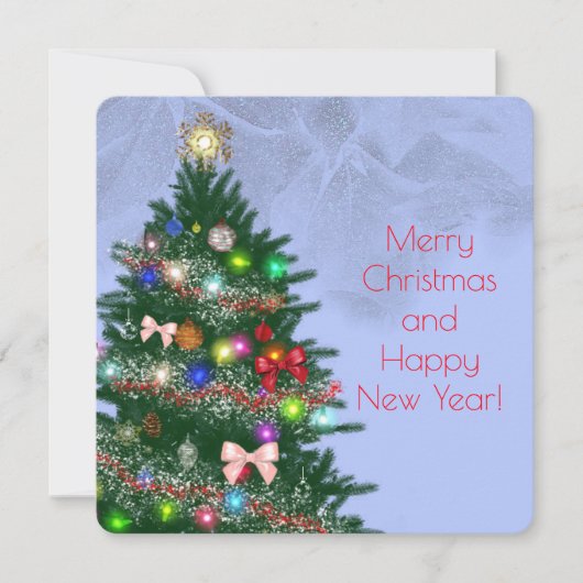 Lässiger, farbenfroher Weihnachtsbaum (Vorderseite)