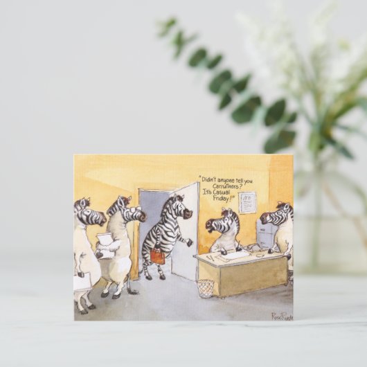 Lässiger Freitag Postkarte (Stehend Vorderseite)