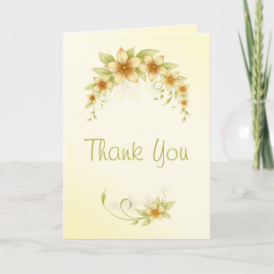 Lässiger Frühling florale Vielen Dank für Ihre Hoc Dankeskarte