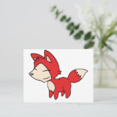 Lässiger Grinnfuchs Postkarte (Stehend Vorderseite)