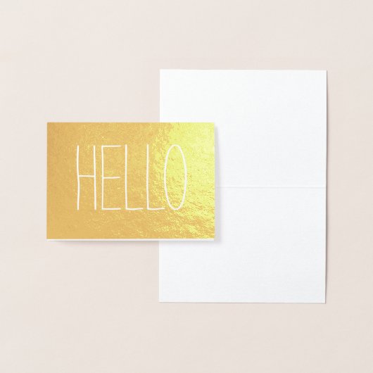 Lässiger Hallo Folienkarte (Anzeige)