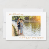 Lässiger handgeschriebener Hinweis für "2 Foto Sch Ankündigung (Vorderseite)