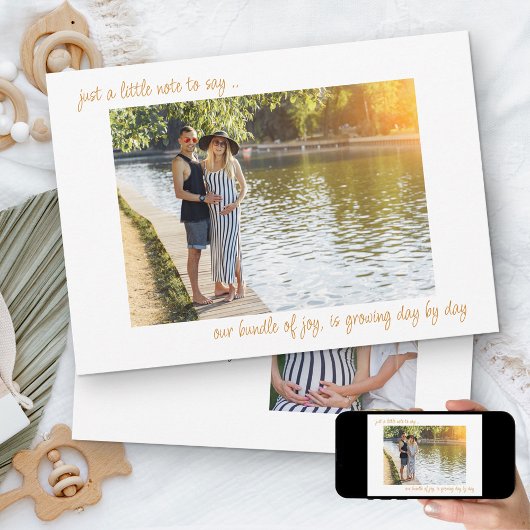 Lässiger handgeschriebener Hinweis für "2 Foto Sch Ankündigung