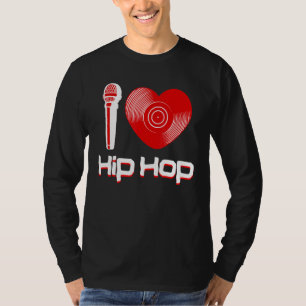 Lässiger Hip-Hop-Musik-Rap-Fan Breakdance DJ  T-Shirt