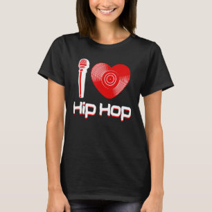 Lässiger Hip-Hop-Musik-Rap-Fan Breakdance DJ  T-Shirt