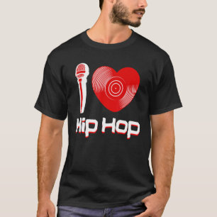 Lässiger Hip-Hop-Musik-Rap-Fan Breakdance DJ  T-Shirt