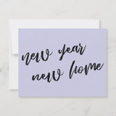 Lässiger Lavendel Neujahr - Ankündigung neuer Zuha (Vorderseite)