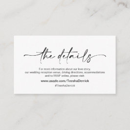 Lässiger Minimalistischer schwarzer Farbpinsel, An Begleitkarte