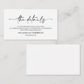 Lässiger Minimalistischer schwarzer Farbpinsel, An Begleitkarte (Vorne/Hinten)