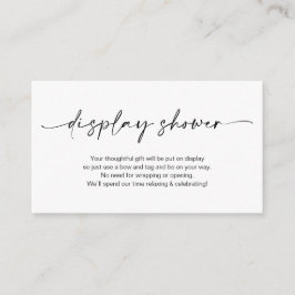 Lässiger Minimalistischer schwarzer Farbstift, Dis Begleitkarte