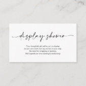 Lässiger Minimalistischer schwarzer Farbstift, Dis Begleitkarte (Vorderseite)