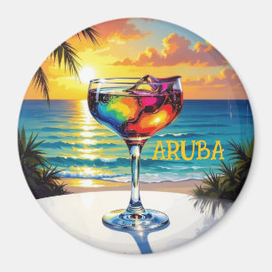 Lassiger Nachmittag auf Aruba Magnet