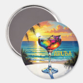Lässiger Nachmittag in Aruba Magnet (Vorderseite/Rückseite)