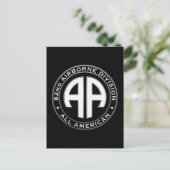 lässiger Patch der 82. Im Flugzeug Division Postkarte (Stehend Vorderseite)