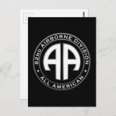 lässiger Patch der 82. Im Flugzeug Division Postkarte (Vorne/Hinten)