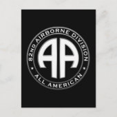 lässiger Patch der 82. Im Flugzeug Division Postkarte (Vorderseite)