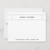 Lässiger Personalisierter Name Mitteilungskarte (Vorderseite)