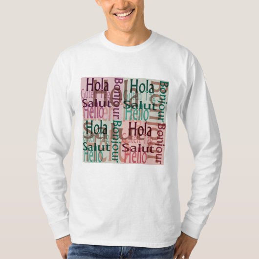 Lässiger T - Shirt mit langer Hülle für Männer (Vorderseite)