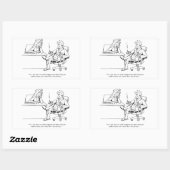 Lässiger Tag Rechteckiger Aufkleber (Blatt)