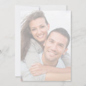 Lässiger Text | Zwei Fotos Schwarz geplant Save The Date (Rückseite)