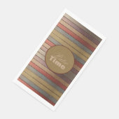 Lässiger und lustiger Streifen Serviette (Ecke)