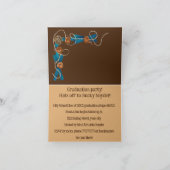 Lässiger Western Cowboy-Hüte Abschluss Einladung (Innenseite)