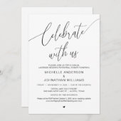 Lässiges Abendessen am See Lässige Hochzeit Probe Einladung (Vorne/Hinten)