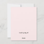 Lässiges Abendessen Party Feierliche Einladung (Rückseite)