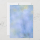 Lässiges Abstrakt-blaugelbes Muster Einladung (Rückseite)