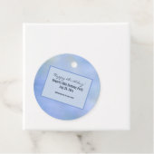 Lässiges Abstrakt-blaugelbes Muster Geschenkanhänger (Beispiel)
