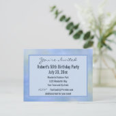 Lässiges Abstrakt-Gelbes Muster - Einladung Postkarte (Stehend Vorderseite)