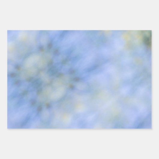 Lässiges Abstraktes Blaugelbes Muster Geschenkpapier Set (Vorderseite 3)